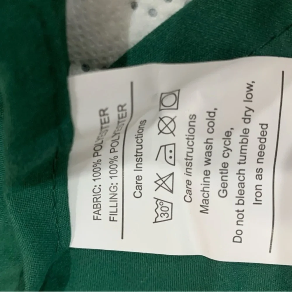 2 Shams set green‎ pillowcase 23x36